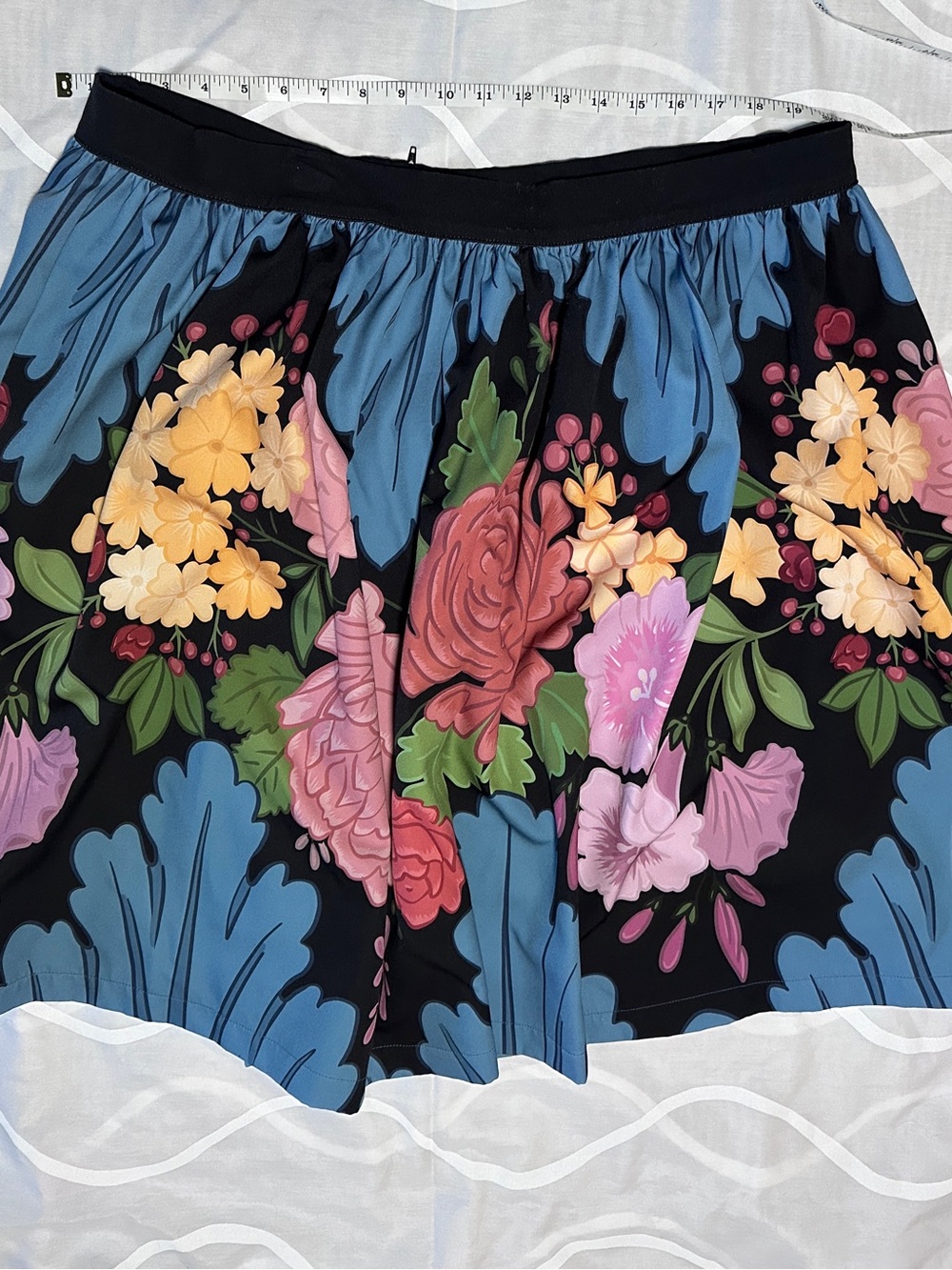 Pinup girl clothing Floral Print Skirt - Multicolor 3x